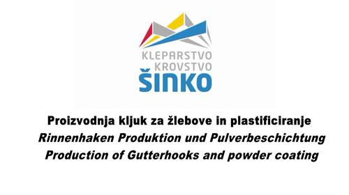 Proizvodnja kljuk za žlebove in prašno barvanje