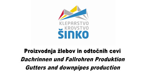 Proizvodnja žlebov in odtočnih cevi 